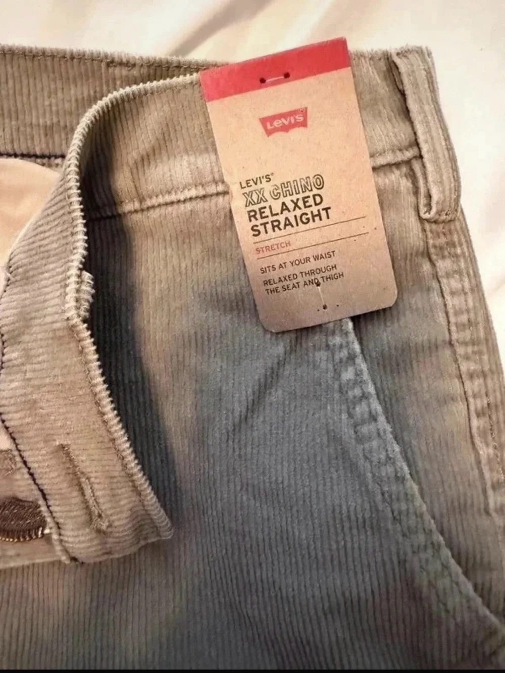 Levi's Men's Corduroy Pants in Light Beige